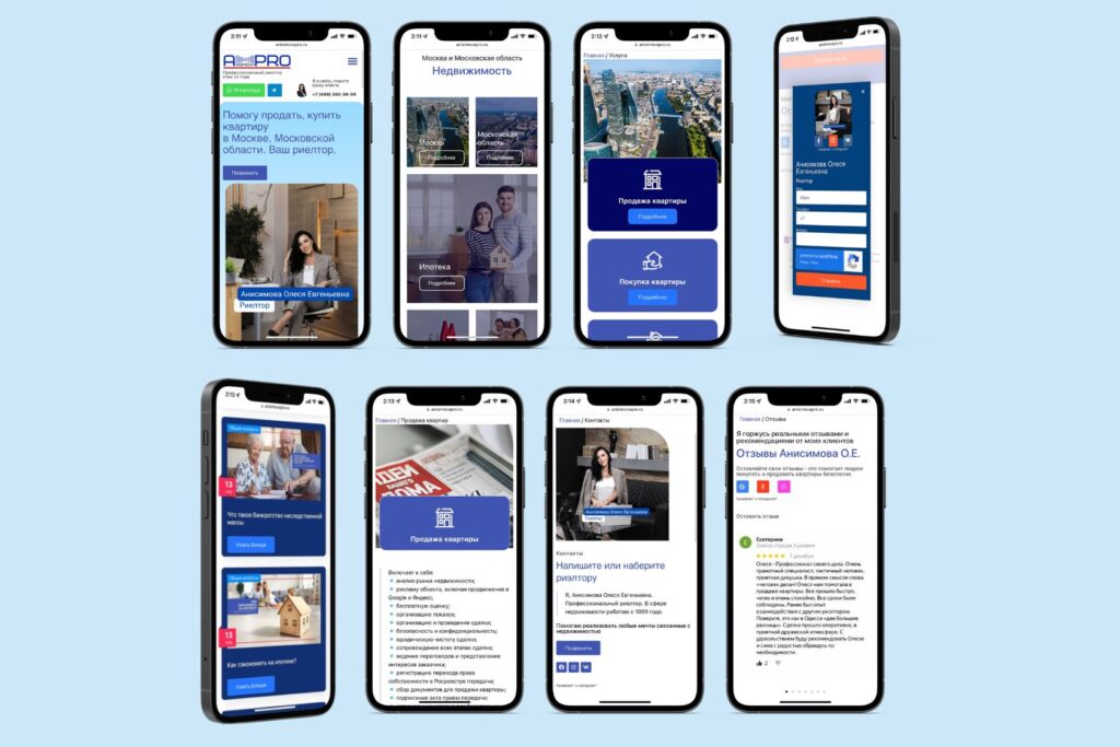 Mobile Version of the Website