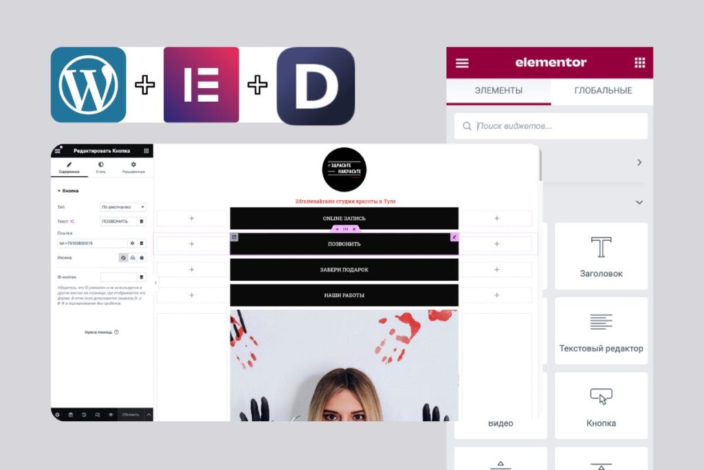 WordPress + Elementor Pro + DIKIDI
