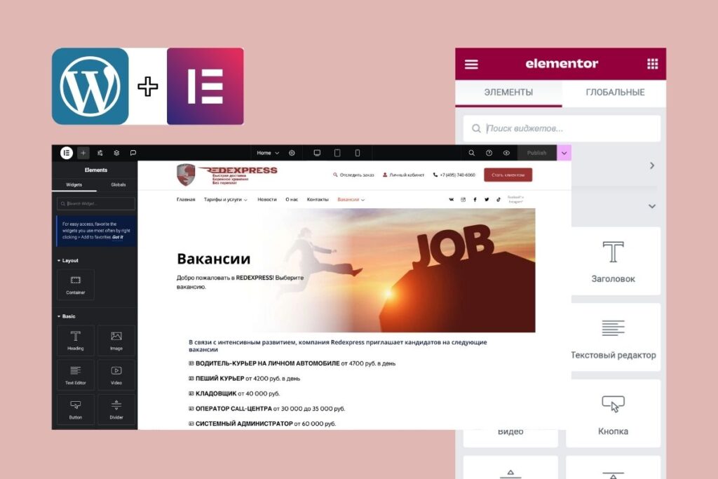 CMS WordPress + Elementor Pro