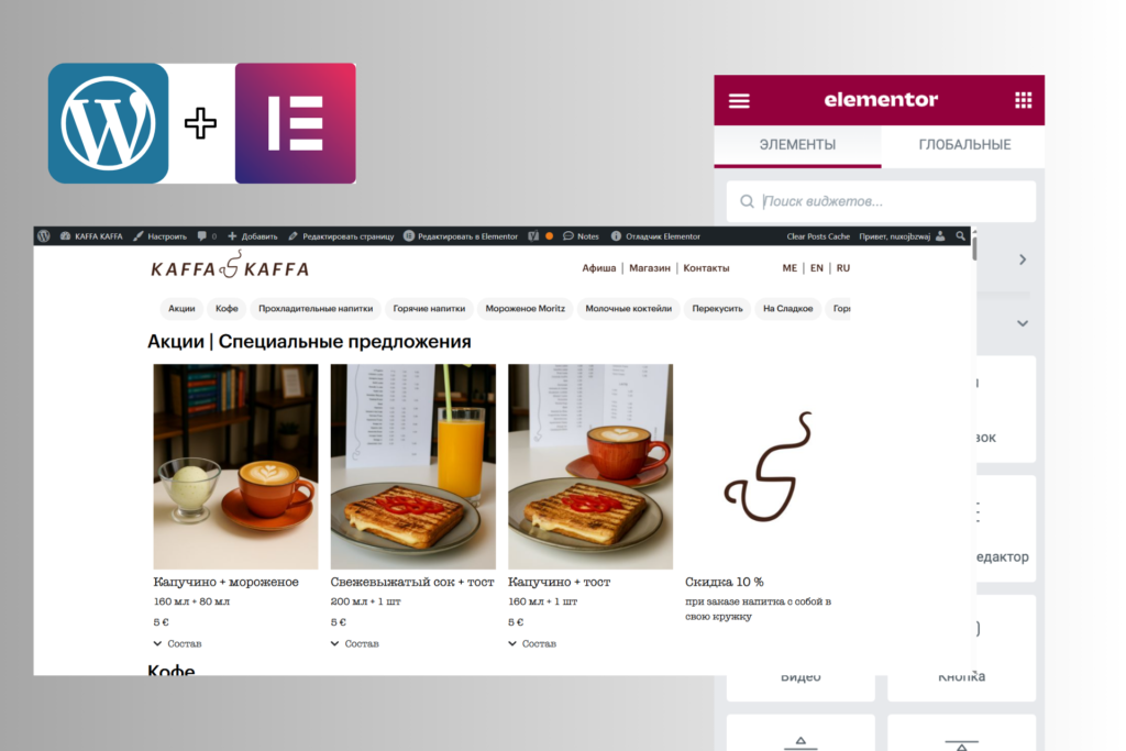 CMS WordPress + Elementor Pro