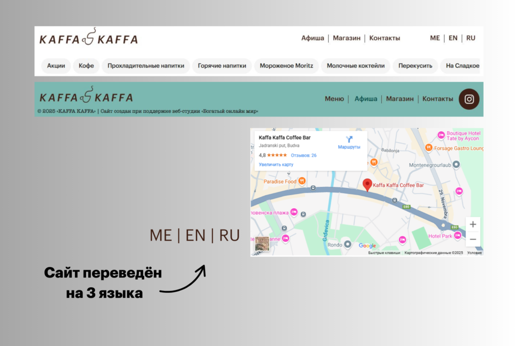 Header and Footer, Translated into Three Languages